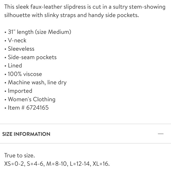 Free People Slip Into Something Faux Leather Dress - Picture 5 of 5